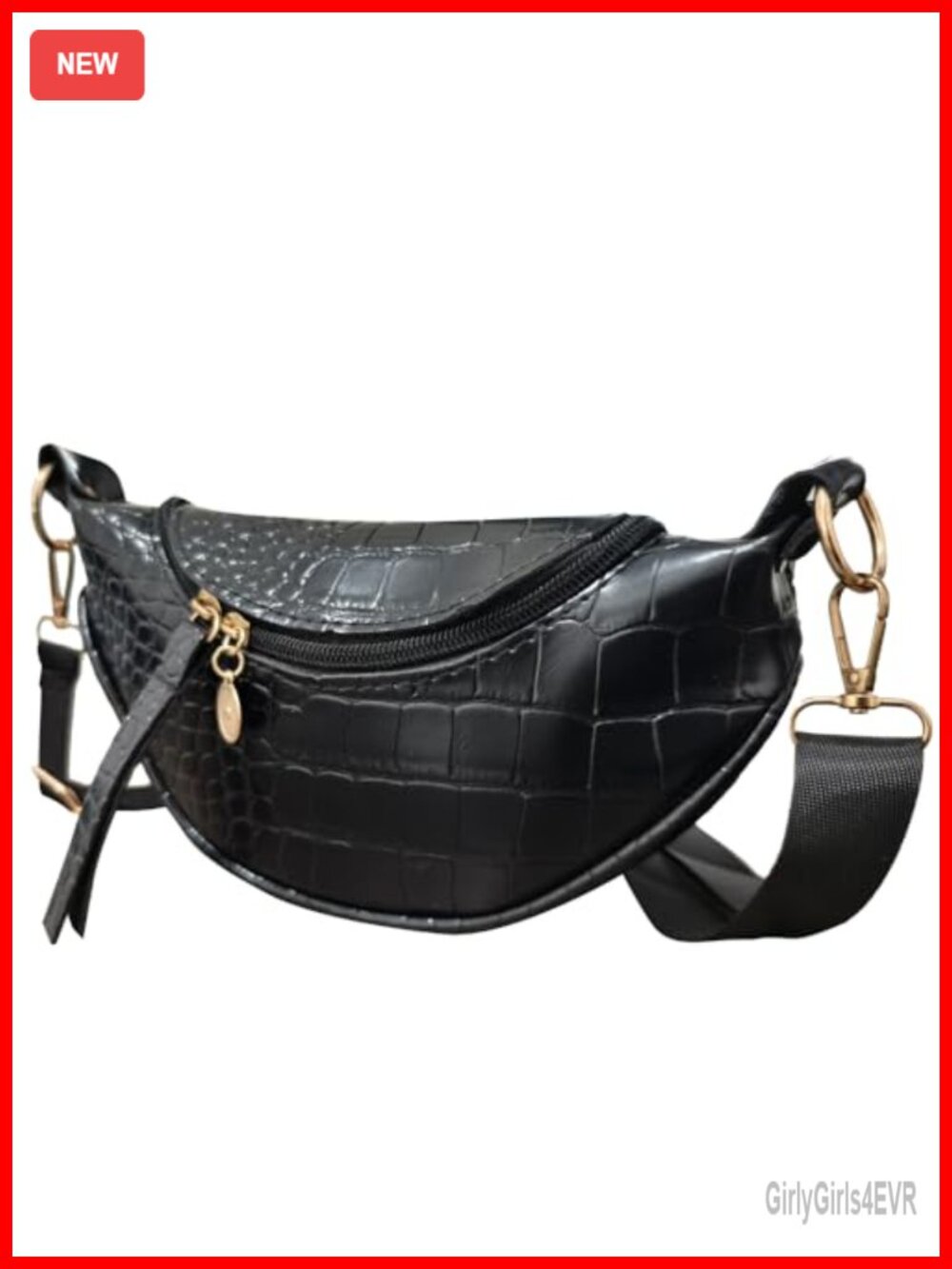 PU Leather Dumpling Hobo Bag Crescent Crossbody Saddle Shoulder Bag
